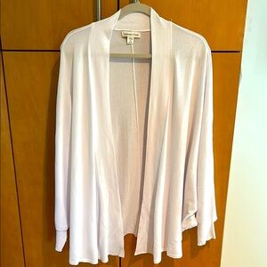 ColdWater Creek Soft White Drape Cardigan